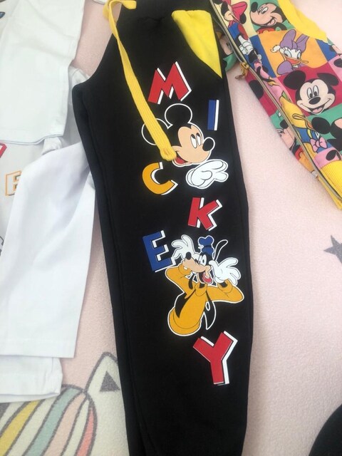Mickey li şahane set / eşofman yelek tshirt (pendik) 5/6/7 yaşa uygun