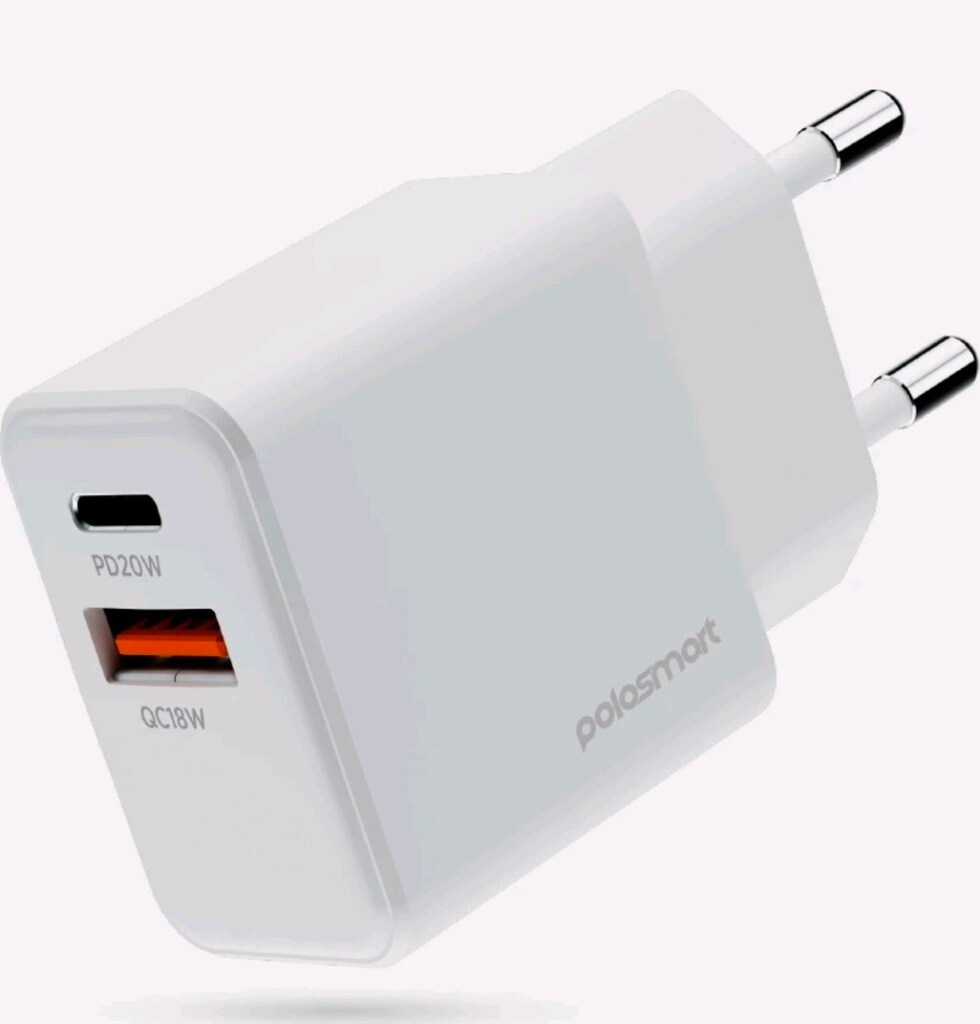 Polosmart PBS136 Hızlı 1 USB 1 PD Çıkışlı 20W Şarj Adaptörü Duvar Şarj - 8