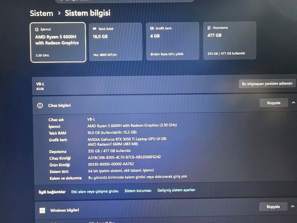 Lenovo İdeapad Gaming 3 - 2