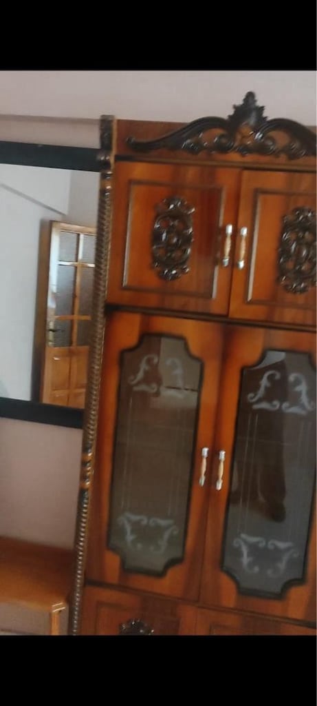 ceviz ağacı vitrin antika - 5