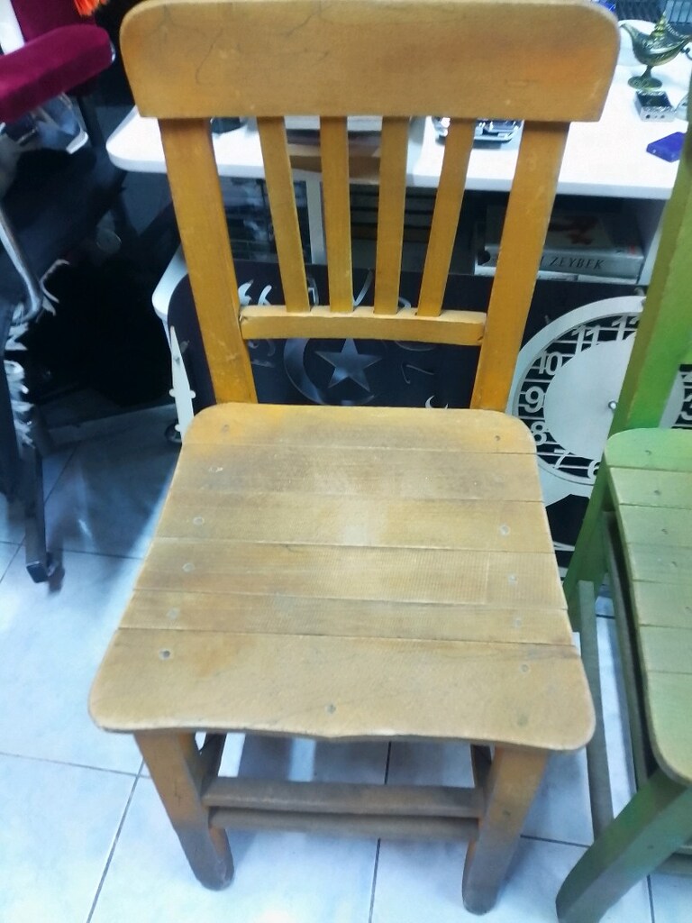 ahşap el yapımı nostalji sandalye ahşap sandelye - 4