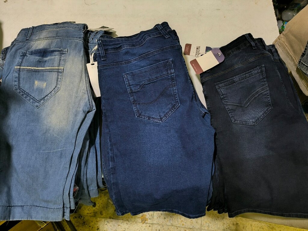 Tekleme şort ve kargo şort bayan orta bel kot pantolon ÜRÜNLER SIFIR' - 3