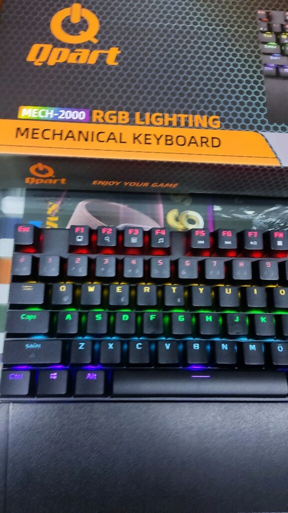 blue swich mekanik klavye modlanabilir RGB ışıklı sıfır ürün - 5