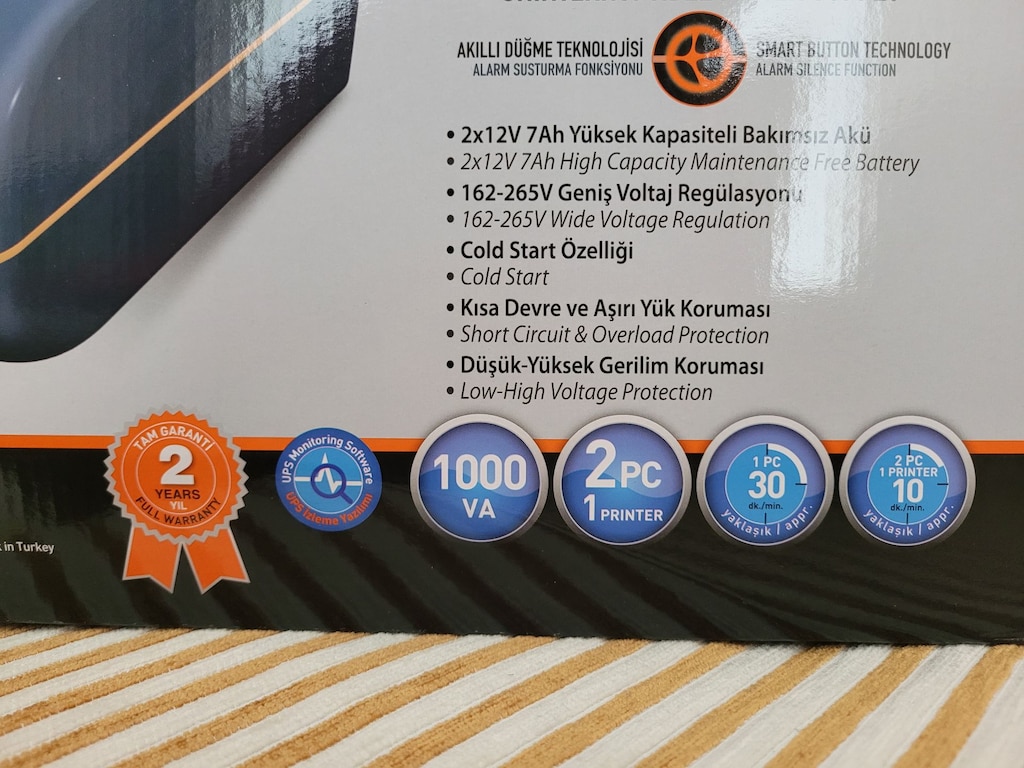 Tunçmatik Lite II 1.000 VA Kesintisiz Güç Kaynağı - 3