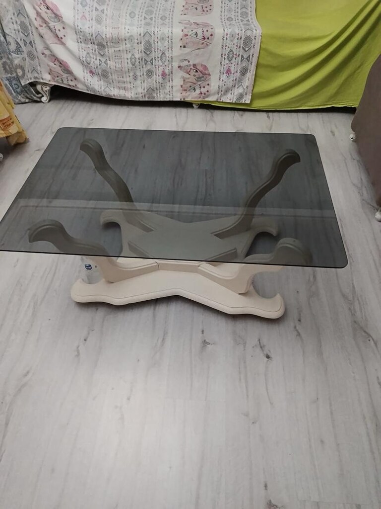 az kullanılmış cam orta sehpa - 2
