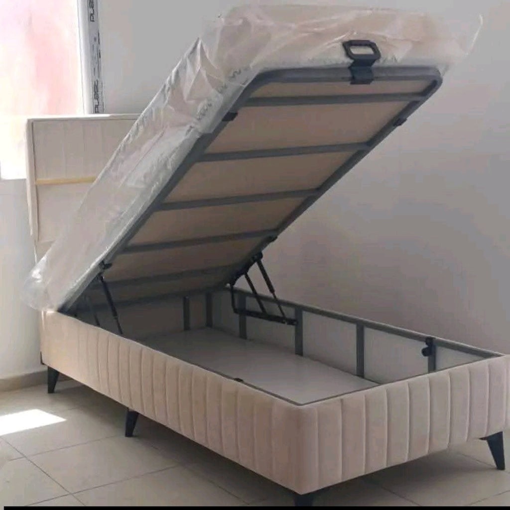 tek kişilik baza başlık yatak çelik kasa iyisi sıfır paketli ürünler s - 4