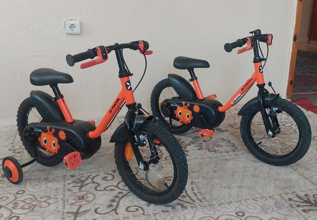 2 ADET 14 JANT DECATHLON BTWIN ÇOCUK BISIKLETI - 2