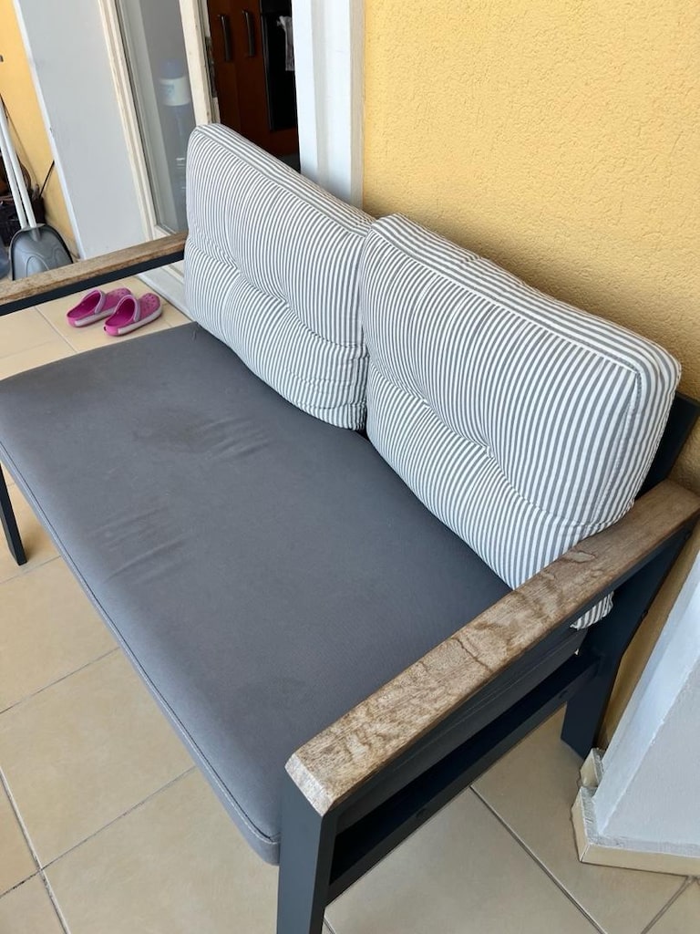 Balkon ve bahçe için harika metal oturma takımı. - 5