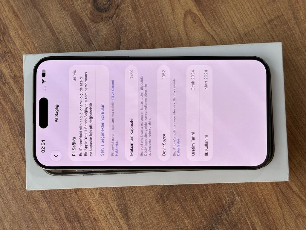 İPHONE 15 PRO MAX 256 GB PİL SAĞLIĞI 78 - 11