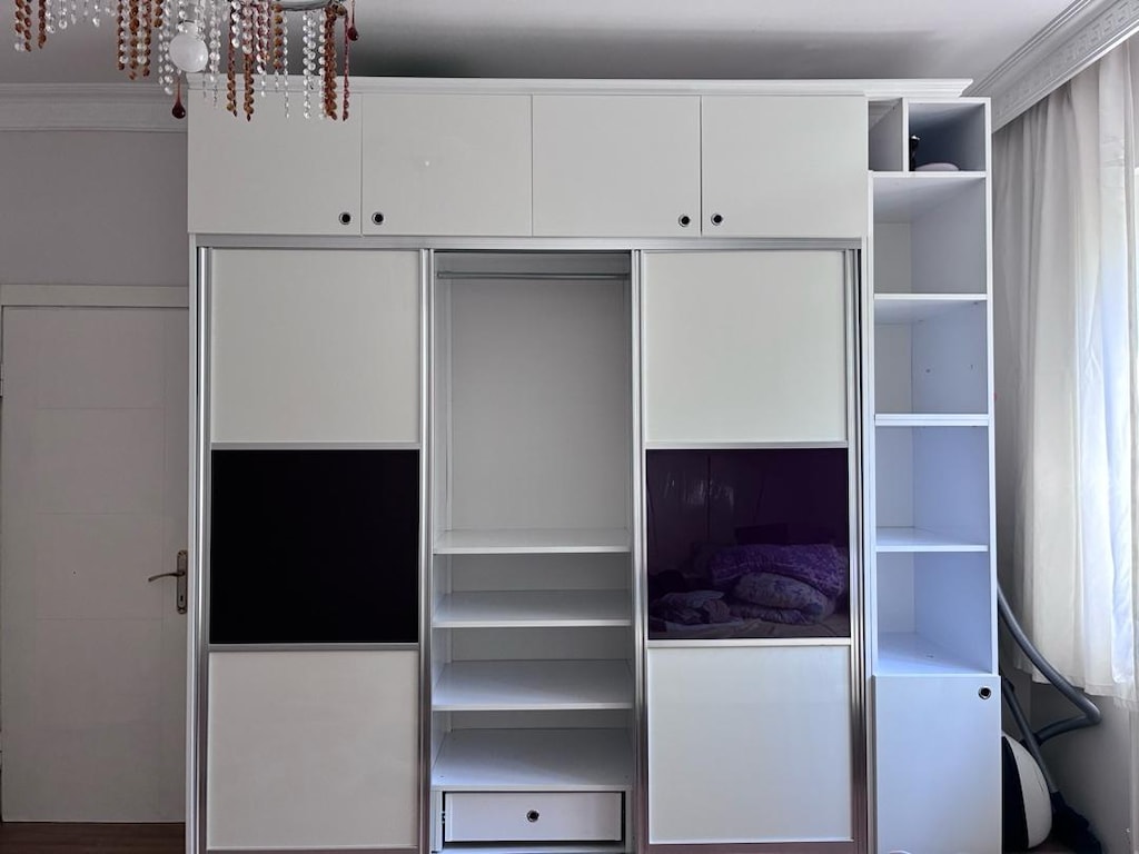 Mdf Elbise dolabı sürgülü gardrop - 2