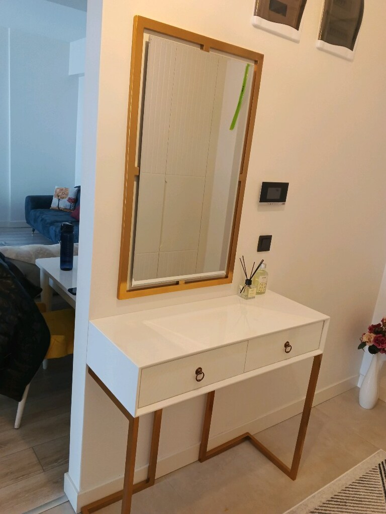 ahşap MDF lake boyalı dresuar takımı - 2