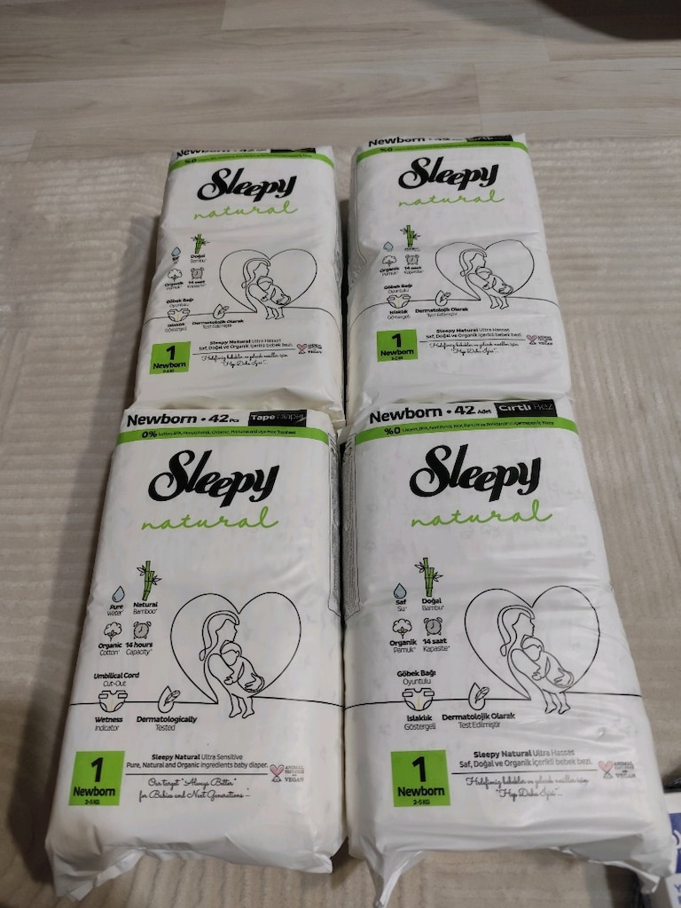 1 numara sleepy cıtlı bez+ bebek bakımı seti hediyedir - 2