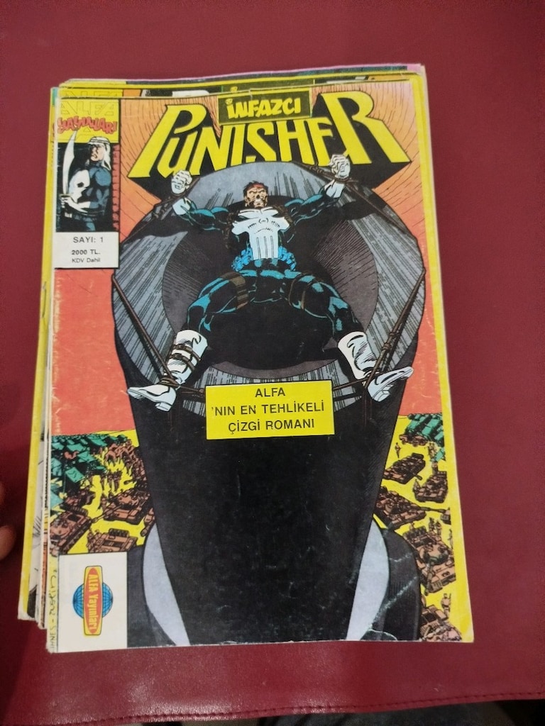 PUNİSHER, fasikül 1-18 takım, Alfa Yayınları,nadir - 4