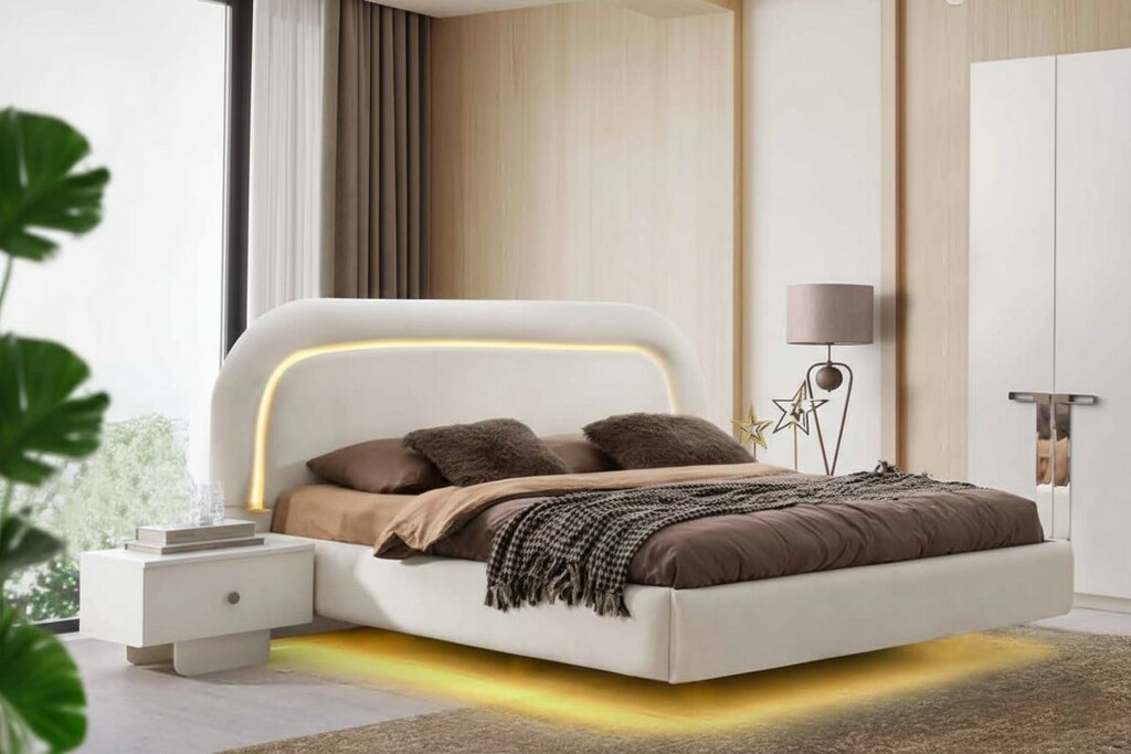 Sıfır , LED Aydınlatmalı Modern Karyola / Baza - Aytaşı - 2