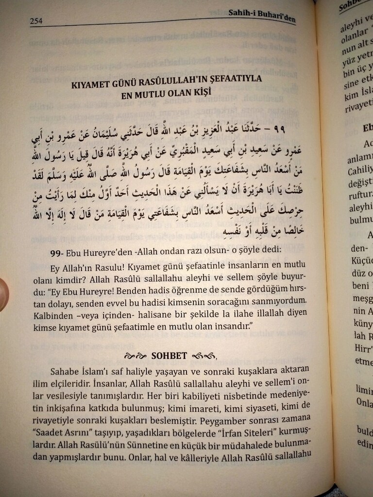 Dini kitap Sahihi Buhariden Sohbetler ve Nasihat ler. Hadisi şerifler - 7