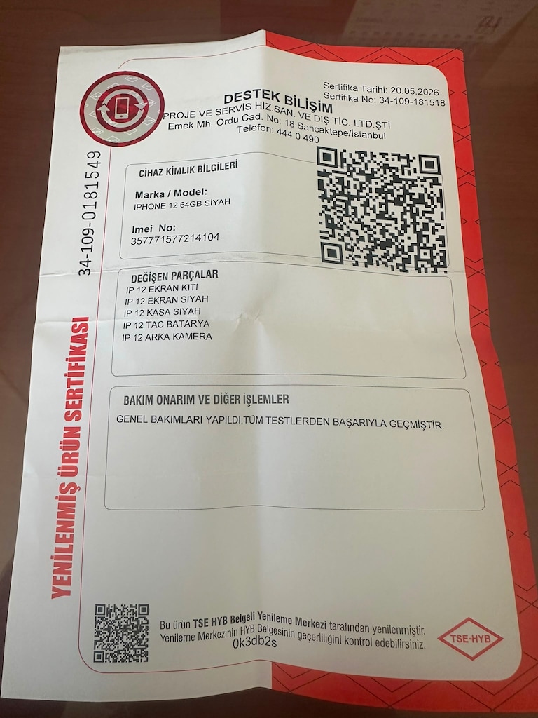 İPHONE 12- 64 GB. YENİLENMİŞ ÜRÜN. 1 YIL GARANTİLİ. - 7