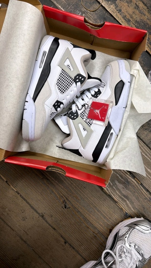 ithal Air Jordan Retro 4 Military Black sneaker - 4