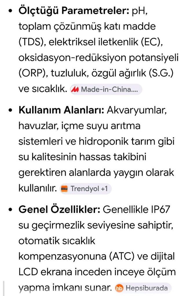 PROFESYONEL SU ÖLÇÜM PH - 4