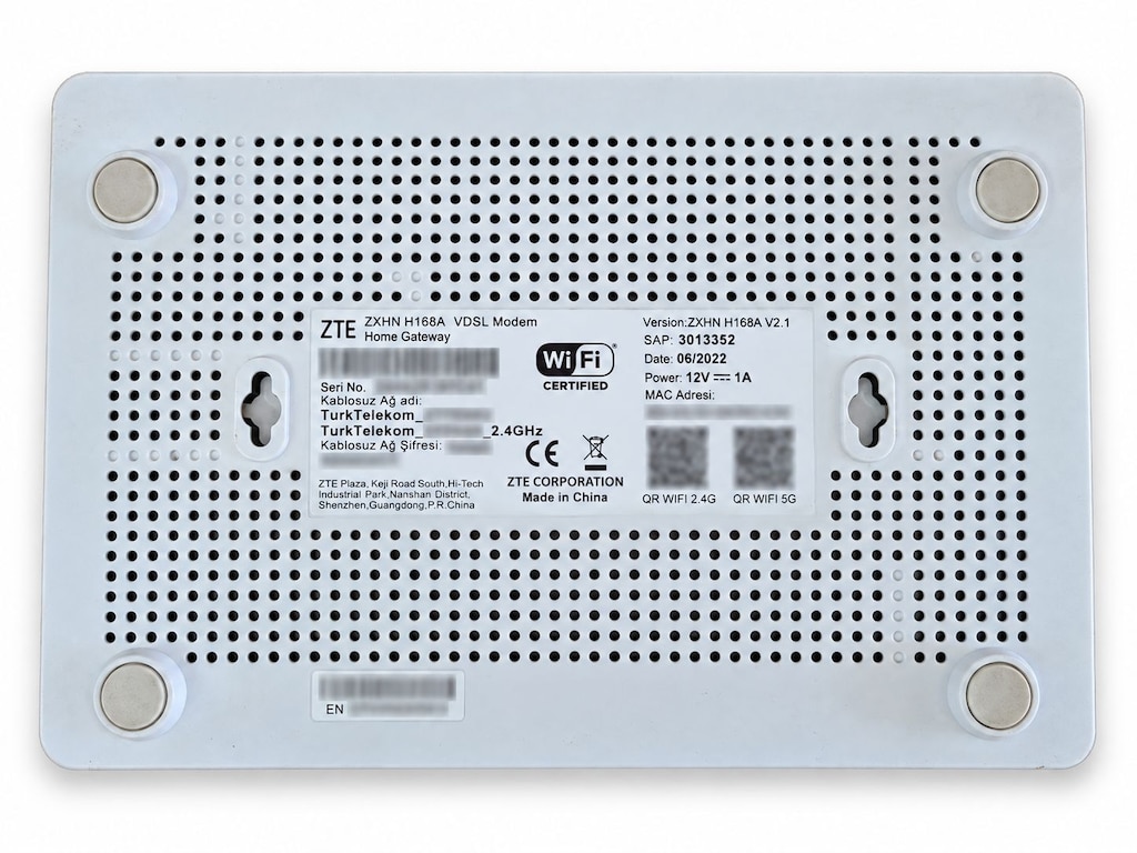 ZTE ZXHN H168A V2.1 AC1200 5GHz VDSL Modem + Adaptör + Ethernet Kablo - 3