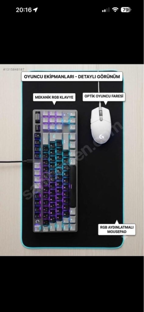 İLK GELEN ALIR PC MASA HEDİYELİ SIFIR AYARINDA GAMİNG SETUP - 5