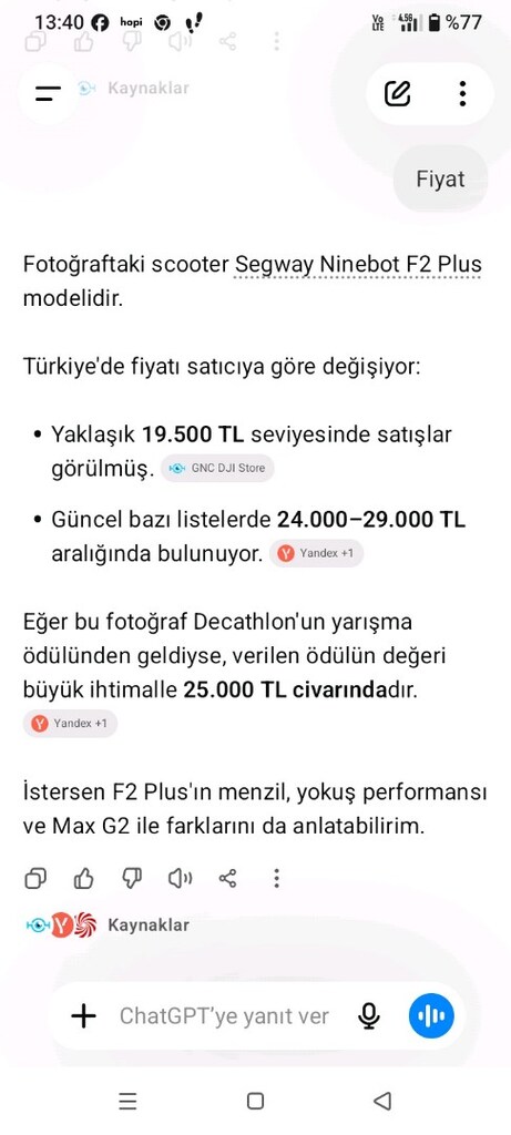 segway ninebot kickScooter F2 plus Elektrikli Scooter - 14