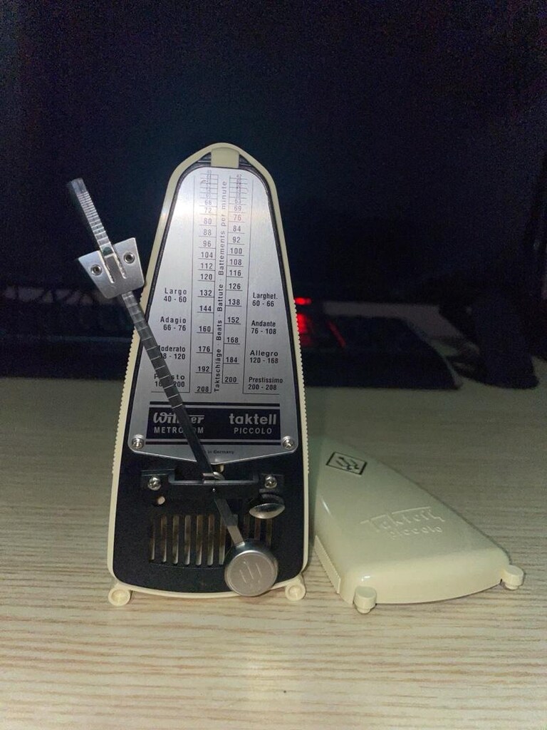 Wittner Taktell Piccolo - Fildişi Metronom - 3