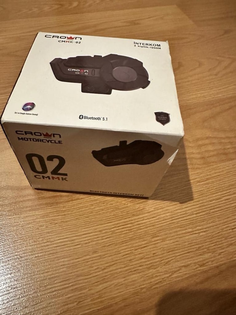 CROWN MICRO cmmk-02 Motosiklet Kask Bluetooth interkom Seti - 4