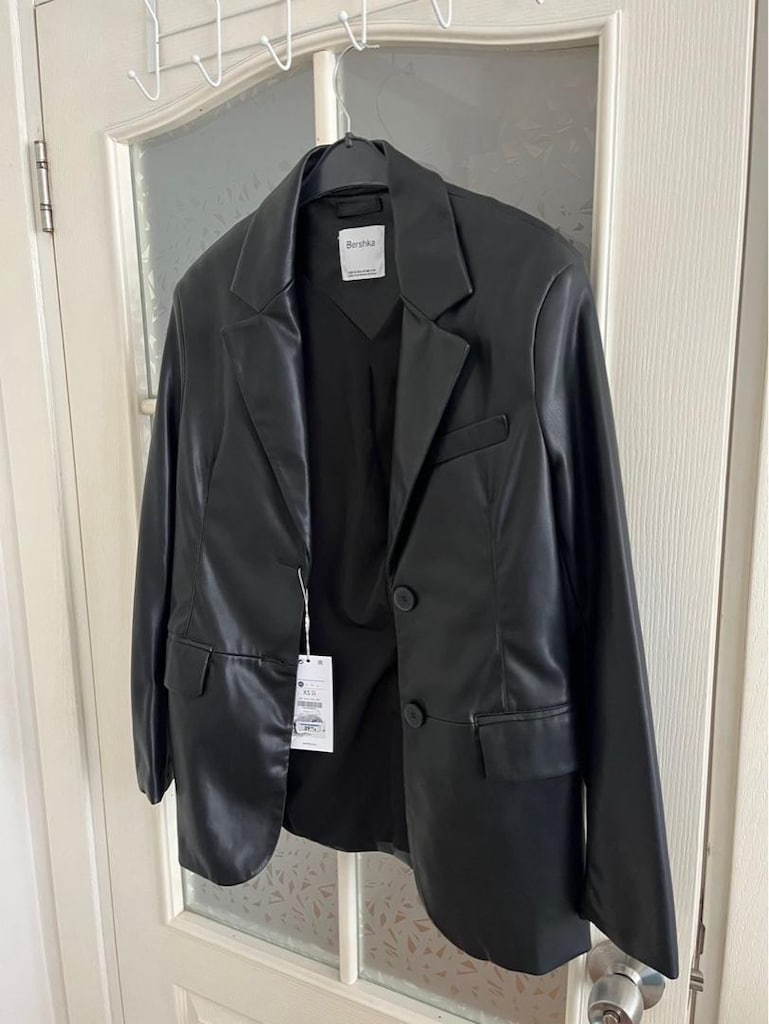 Bershka Siyah Deri Ceket - 2