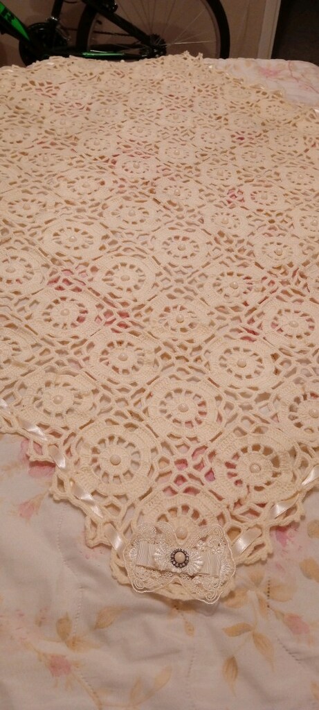 dantel bebek battaniyesi - 3