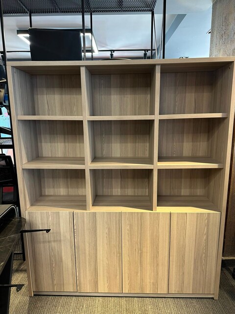 KLAS OFİS ÜSKÜDAR 160x190x40 MEŞE KİTAPLIK DOSYA RAFI
