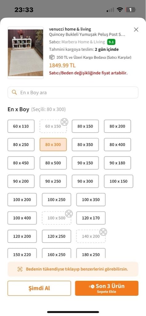 80 e 300 yenı yolluk - 2