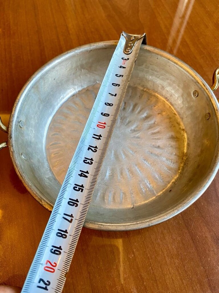 17 CM ÇAPINDA KALIN BAKIR TAVA - 2