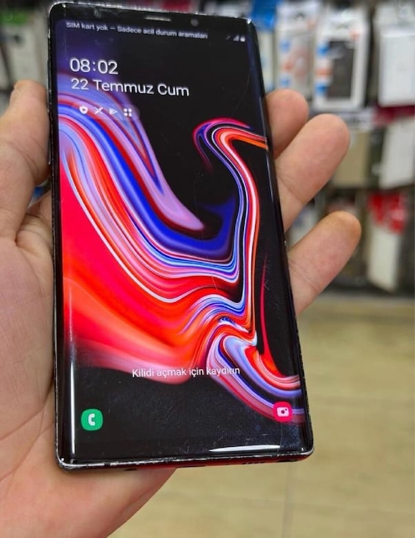 SAMSUNG NOT 9 128/6 GB YD KAYITLI 2.EL CAM KAPAK ÇATLAK - 3