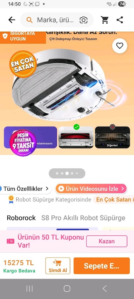roborok robot süpürge - 3