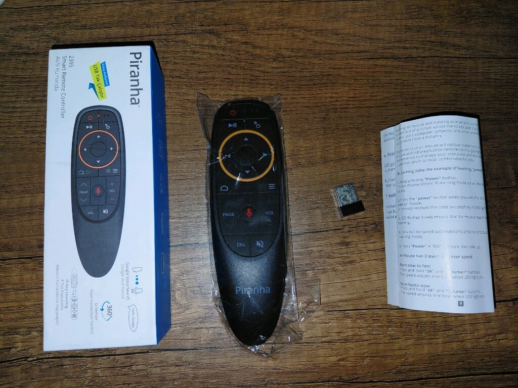 Piranha 2395 Akıllı Kumanda & Air Mouse (Sesli Kontrol / Jiroskop Özel - 2