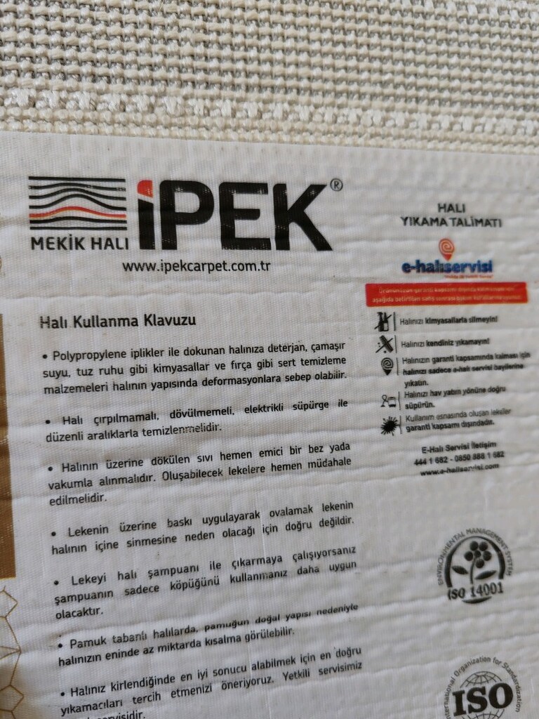 İPEK ALMOND İNCE YATAY ÇİZGİLİ PET DOSTU TÜY TOPLAMAZ PÜSKÜLLÜ BEYAZ - 11