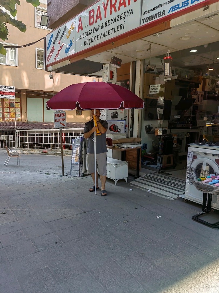 DEV KAMPANYA YERLİ ÜRETİM PLAJ ŞEMSİYESİ 200CM KALIN KUMAŞ A KALİTE - 7