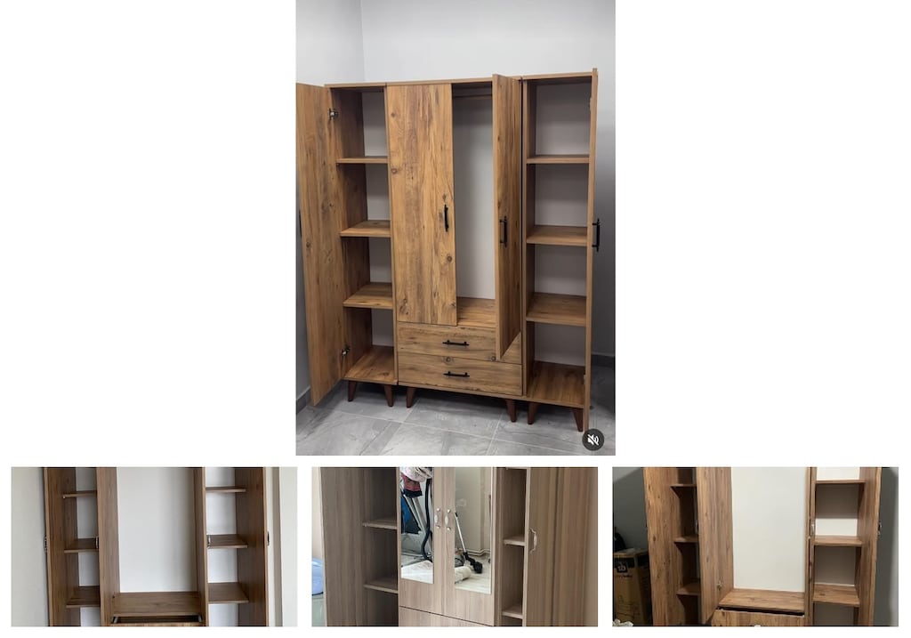 4 kapaklı elbise dolabı gnuqbpfxxf - 4