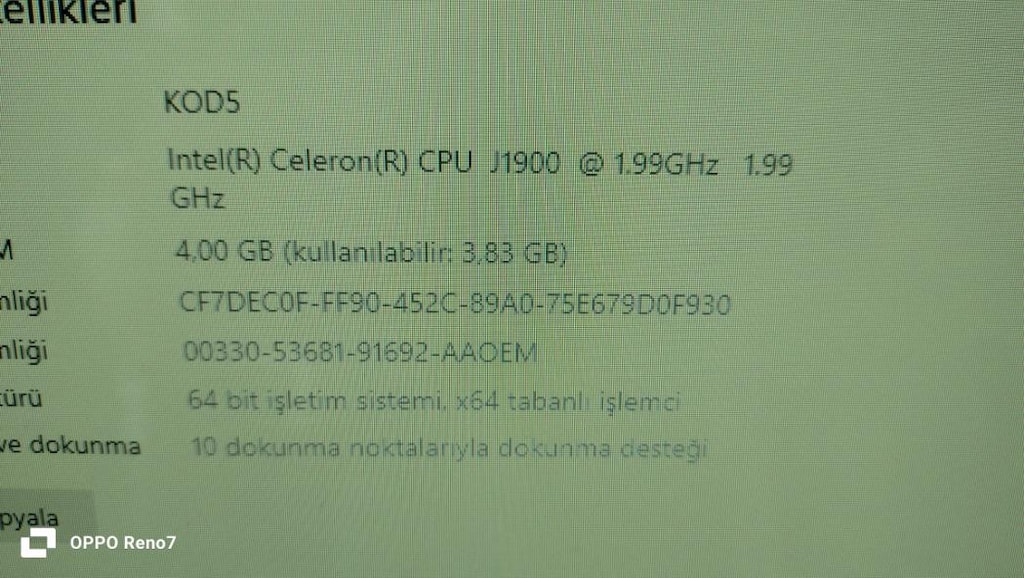 DEKOR BÜRO MOBİLYALARI KODPOS 1850 DOKUNMATİK PC İKİNCİ EL - 5