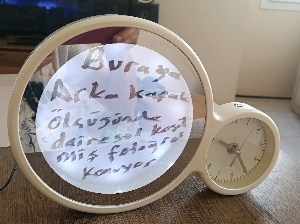 Sihirli Led Ayna-Saat Fotoğraf Çerçevesi. - 2