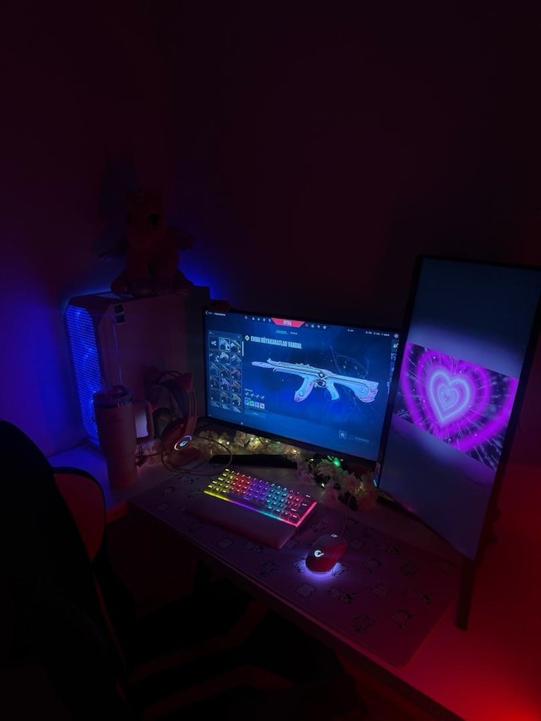 Eksiksiz Oyuncu ve Yayıncı Set RTX 4060 Sistem, Çift 180Hz Monitör - 2
