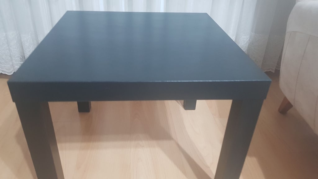 IKEA LACK Yan Sehpa - Siyah 55x55x45 - 10