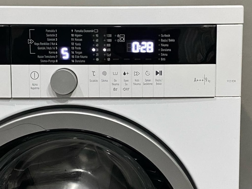 Arçelik 9 Kg 1200 Devirli İnverter A+++ Piano Serisi Çamaşır Makinesi - 4