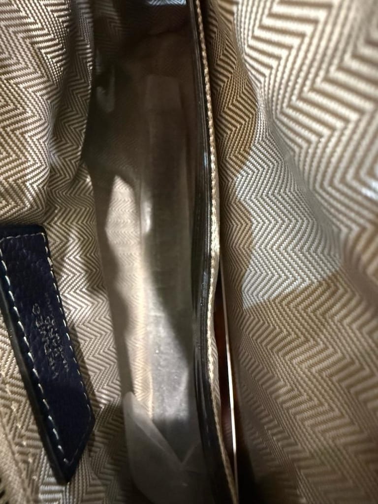 Hermès Lacivert Hakiki Deri El Çantası - 7
