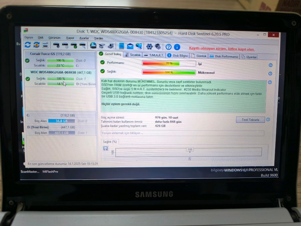 WESTERN DİGİTAL 480GB SSD - 4