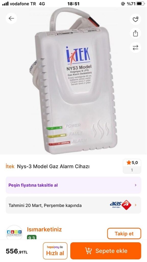 DOĞALGAZ&LPG GAZ ALARM DEDEKTÖRÜ - 4