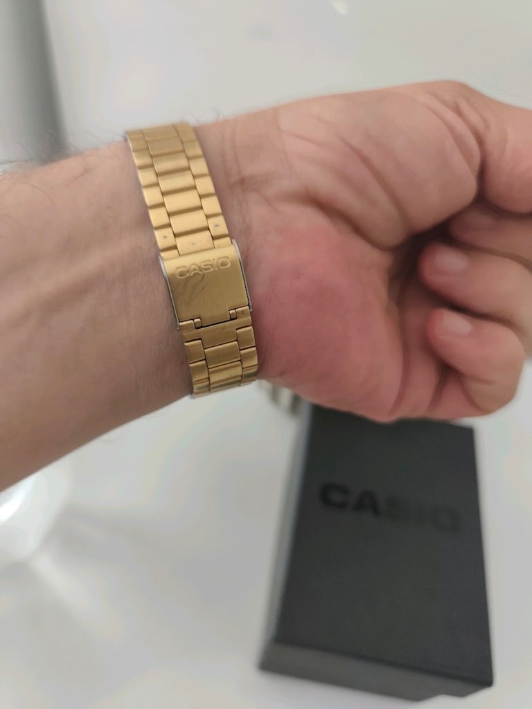 Orjinal CASIO A168WEGC Electroluminescence Saat - 21