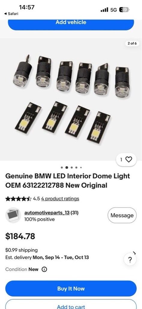 BMW iç aydınlatma led(beyaz) sıfır - 6