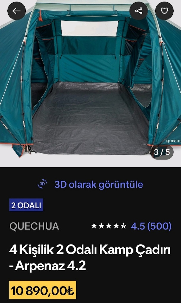 2 odalı ÇADIR - 3