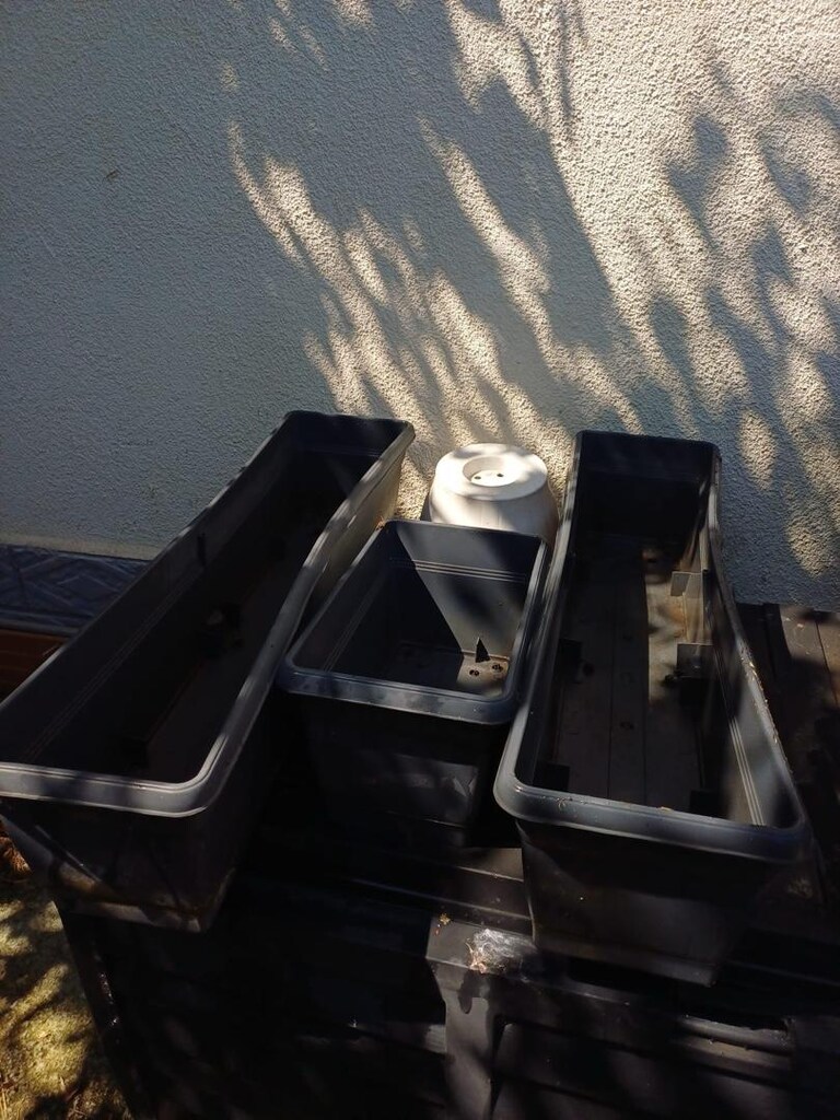 balkon saksıları 3 uzun 3 küçük bahçe balkon saksısı - 6